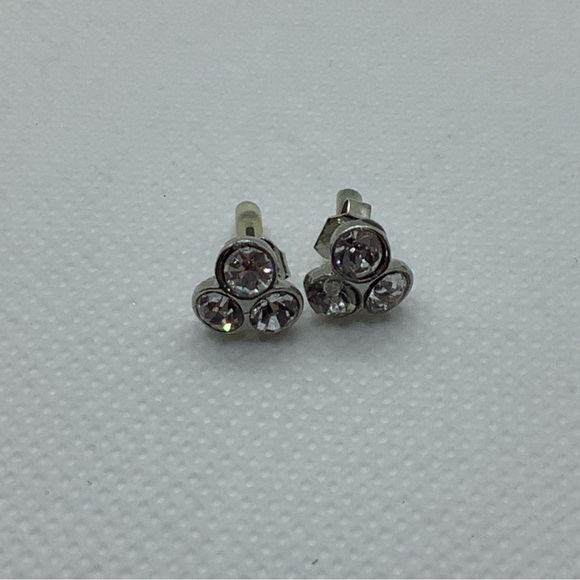Two Pairs of Earrings - Clear Stone Studs (3 for $15) - Picture 2 of 4